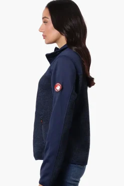 Canada Weather Gear Zip Up Sweater Fleece Lightweight Jacket - Navy