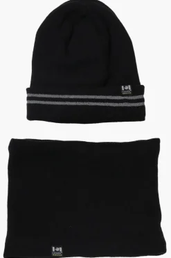 Canada Work Gear Gaiter Cuffed Hat Set - Black