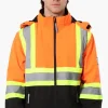 Canada Work Gear Hooded Hi-Vis Lightweight Jacket - Orange