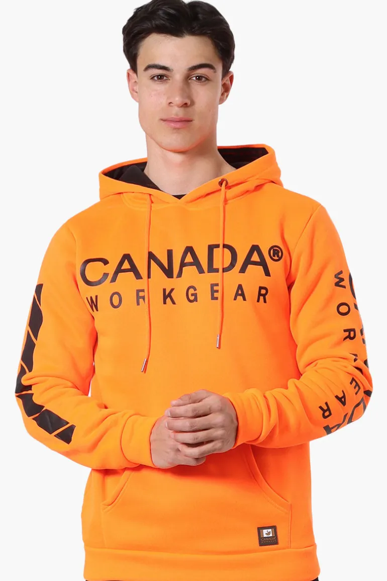 Canada Work Gear Logo Sleeve Hoodie - Orange