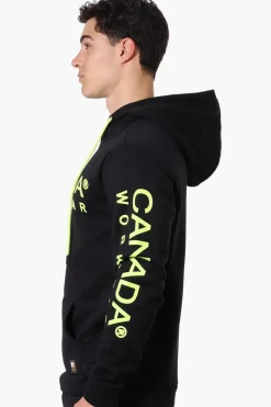 Canada Work Gear Logo Sleeve Hoodie - Black