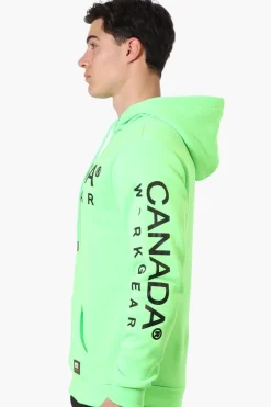 Canada Work Gear Logo Sleeve Hoodie - Green