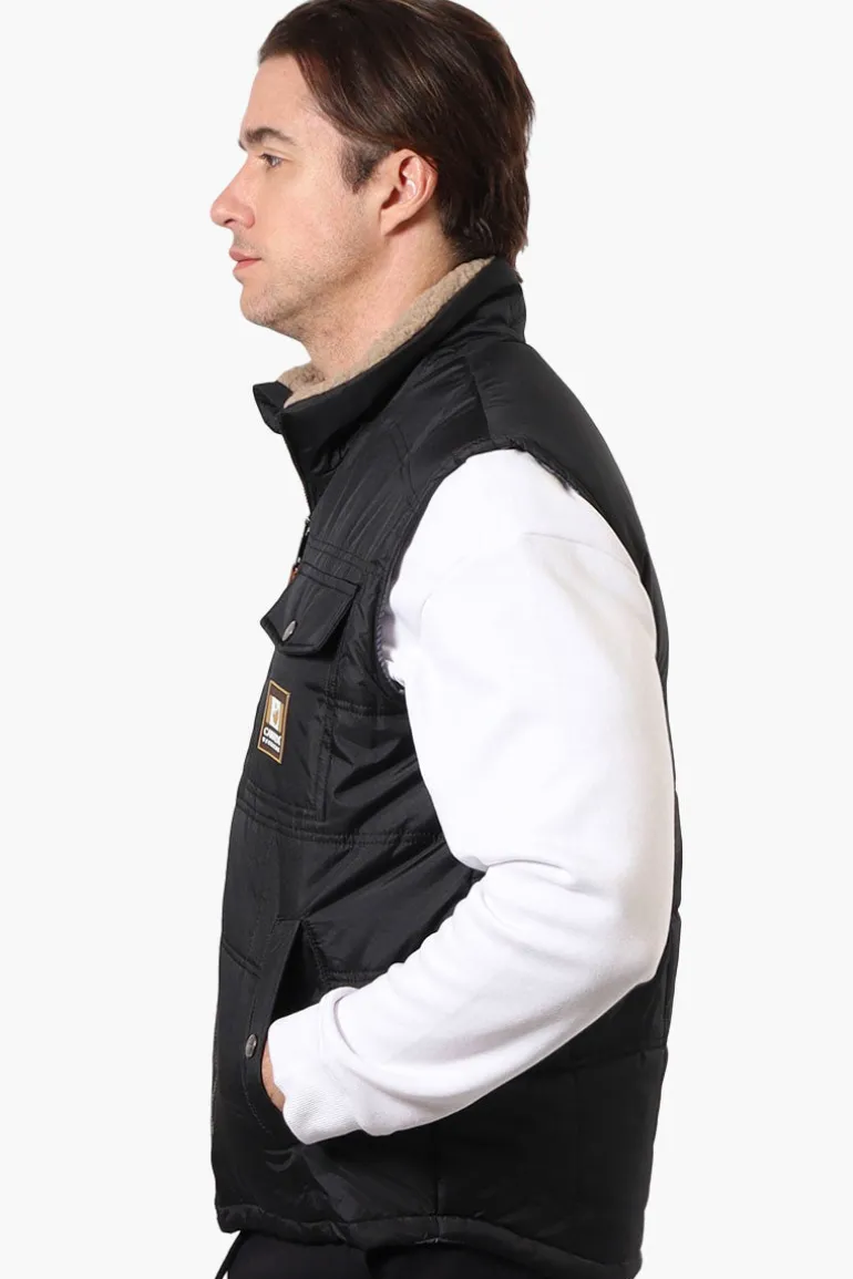 Canada Work Gear Sherpa Collar Bubble Vest - Black