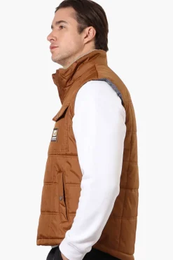 Canada Work Gear Sherpa Collar Bubble Vest - Brown