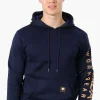 Canada Work Gear Sleeve Print Hoodie - Navy