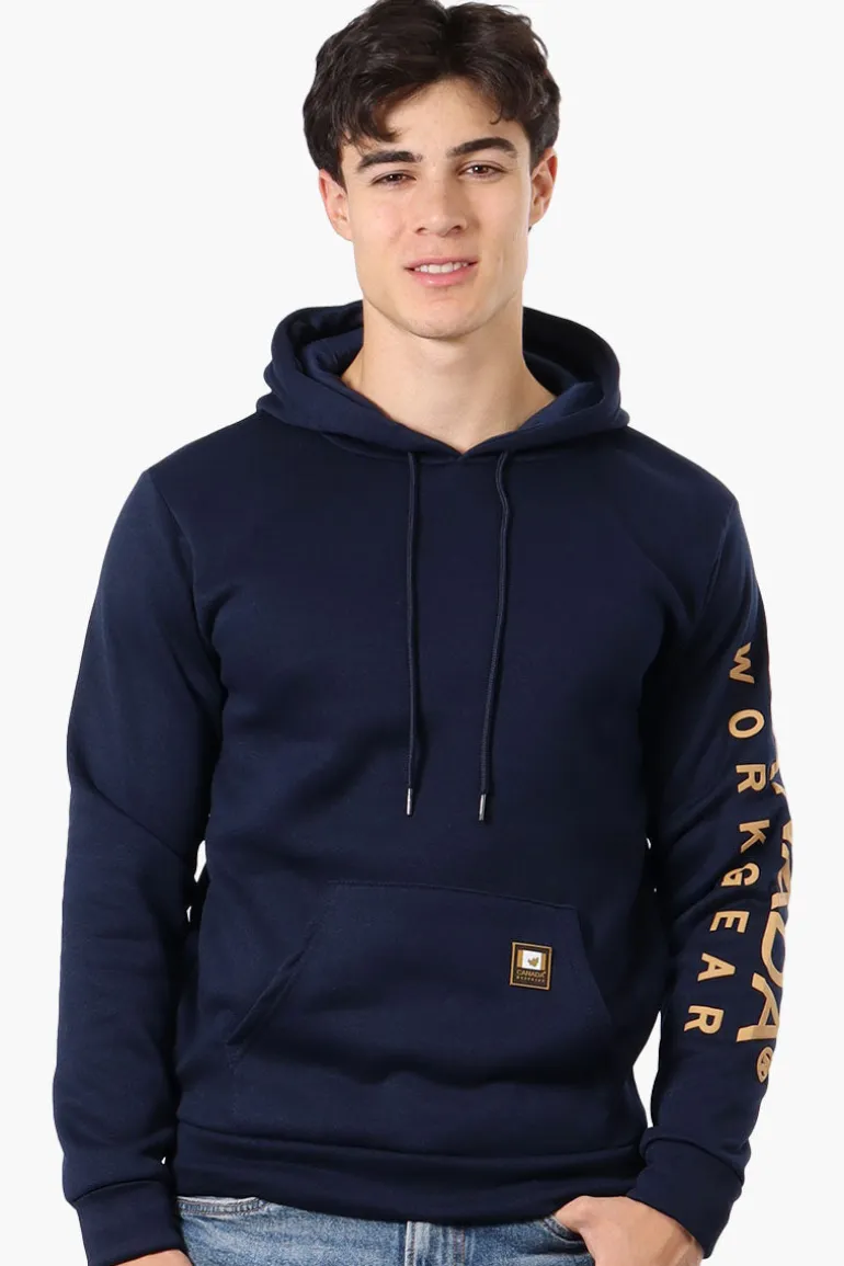 Canada Work Gear Sleeve Print Hoodie - Navy