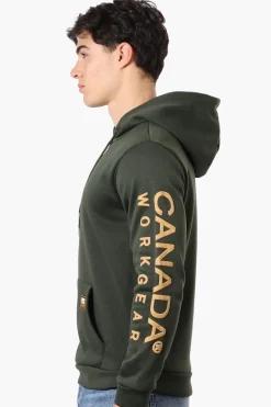 Canada Work Gear Sleeve Print Hoodie - Olive