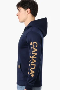 Canada Work Gear Sleeve Print Hoodie - Navy