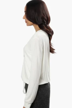 Cuddly Canuckies Love To Sleep Print Pajama Top - White