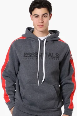 Essentials Super Triple Goose Chest Logo Hoodie - Grey