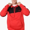 Essentials Super Triple Goose Colour Block Hoodie - Red