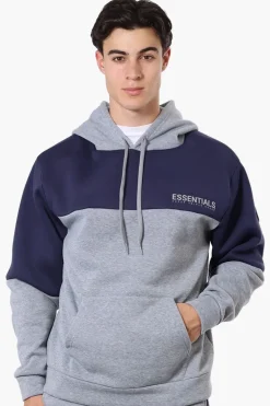 Essentials Super Triple Goose Colour Block Hoodie - Grey