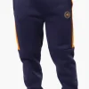 Essentials Super Triple Goose Side Stripe Tie Waist Joggers - Navy
