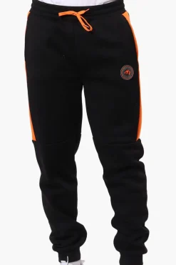 Essentials Super Triple Goose Side Stripe Tie Waist Joggers - Black