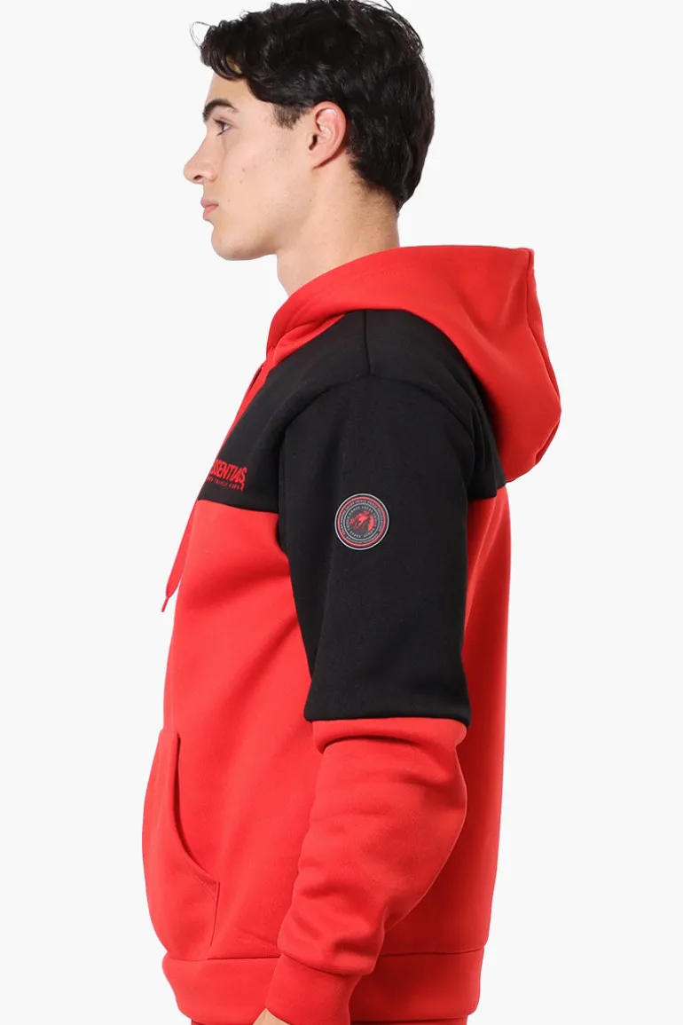 Essentials Super Triple Goose Colour Block Hoodie - Red