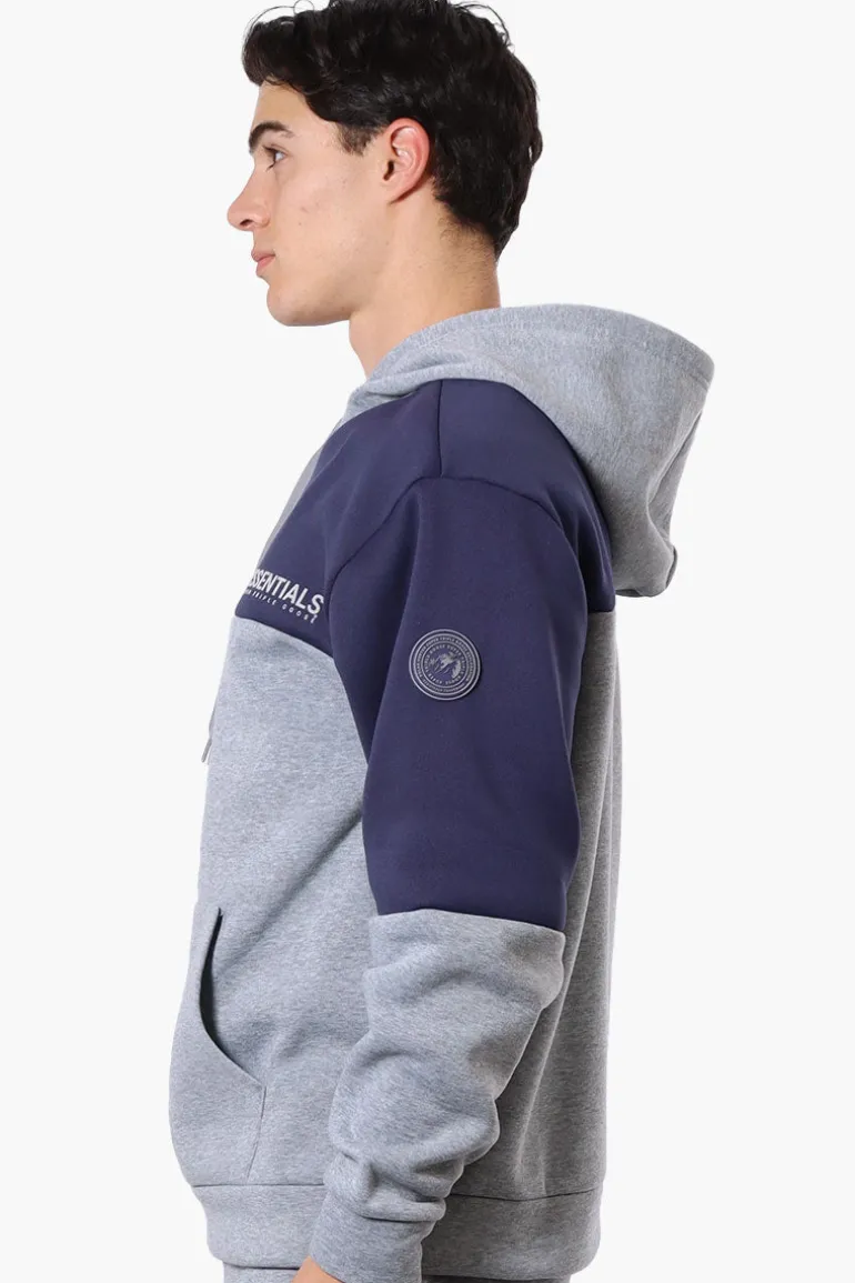 Essentials Super Triple Goose Colour Block Hoodie - Grey