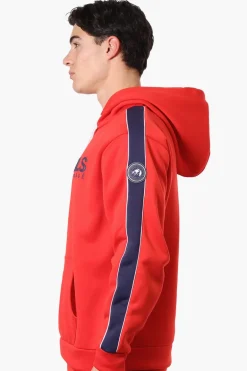 Essentials Super Triple Goose Chest Logo Hoodie - Red