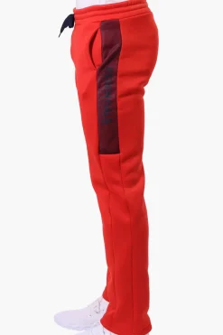Essentials Super Triple Goose Side Mesh Insert Sweatpants - Red