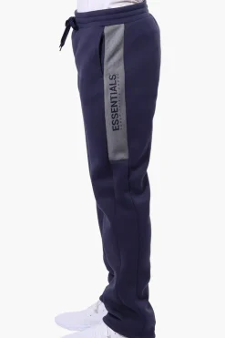 Essentials Super Triple Goose Side Mesh Insert Sweatpants - Navy