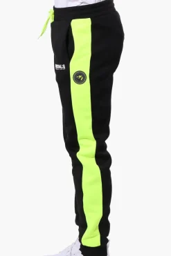 Essentials Super Triple Goose Side Stripe Tie Waist Joggers - Black