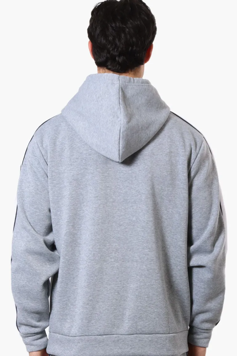 Essentials Super Triple Goose Chest Logo Hoodie - Grey