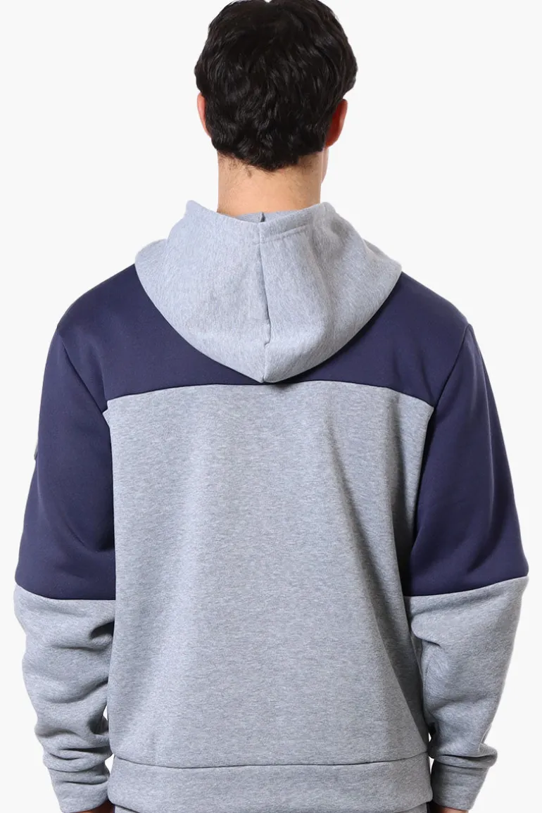 Essentials Super Triple Goose Colour Block Hoodie - Grey