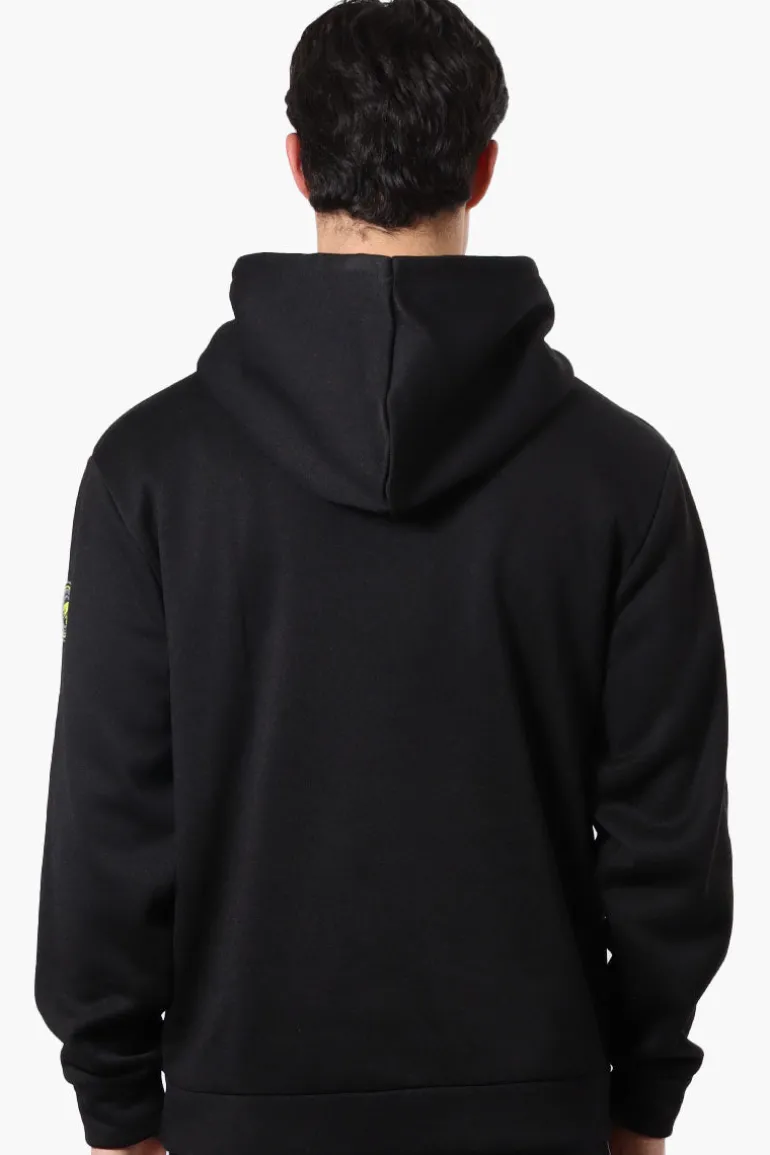 Essentials Super Triple Goose Striped Logo Hoodie - Black