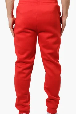 Essentials Super Triple Goose Mesh Insert Tie Waist Joggers - Red