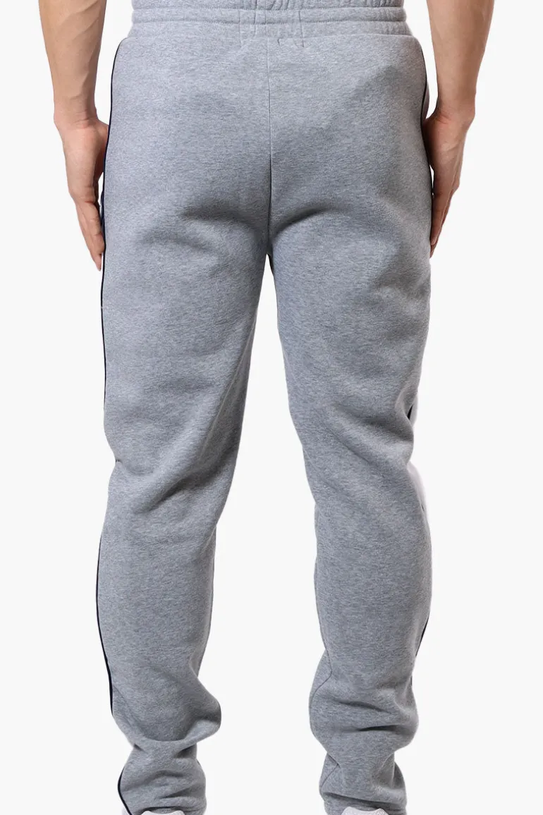 Essentials Super Triple Goose Side Stripe Tie Waist Sweatpants - Grey