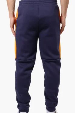 Essentials Super Triple Goose Side Stripe Tie Waist Joggers - Navy