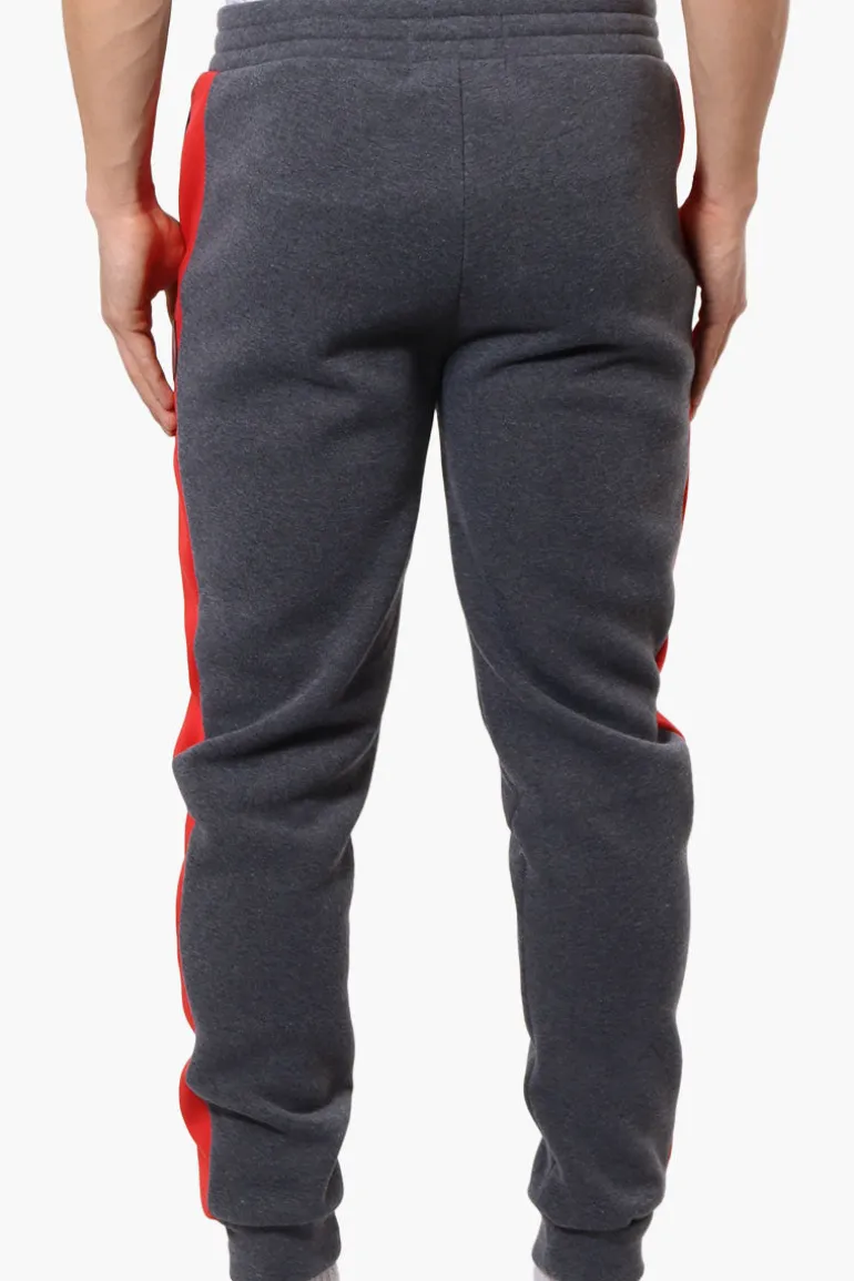 Essentials Super Triple Goose Side Stripe Tie Waist Joggers - Grey