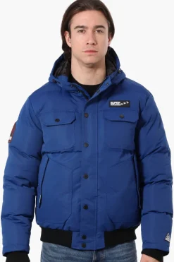 Super Triple Goose 4 Pocket Bomber Jacket - Blue