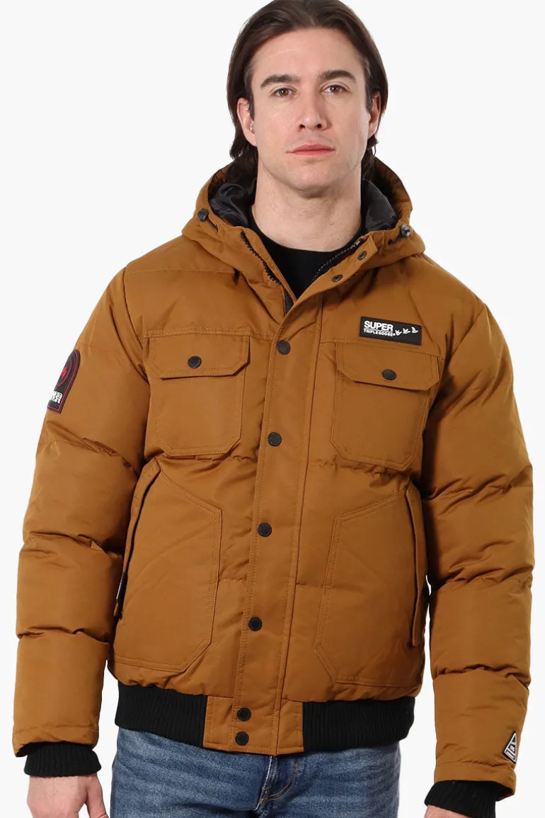 Super Triple Goose 4 Pocket Bomber Jacket - Brown