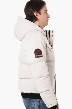 Super Triple Goose 4 Pocket Bomber Jacket - Stone