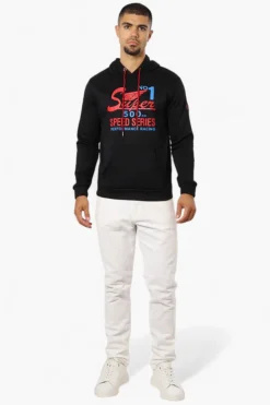Super Triple Goose 500 Speed Series Print Hoodie - Black