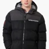 Super Triple Goose Colour Block Bubble Bomber Jacket - Grey