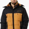 Super Triple Goose Contrast Detail Bubble Bomber Jacket - Brown