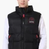 Super Triple Goose Double Pocket Bubble Vest - Black