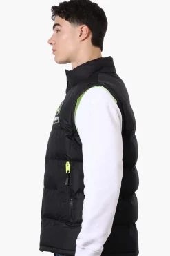Super Triple Goose Double Pocket Bubble Vest - Black