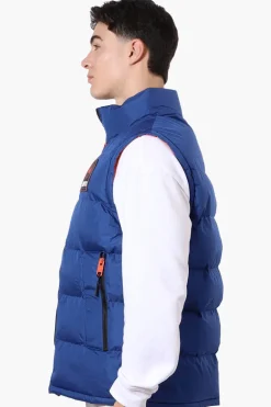 Super Triple Goose Double Pocket Bubble Vest - Blue