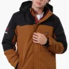 Super Triple Goose Faux Fur Lined Hood Parka Jacket - Brown