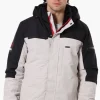 Super Triple Goose Faux Fur Lined Hood Parka Jacket - Stone