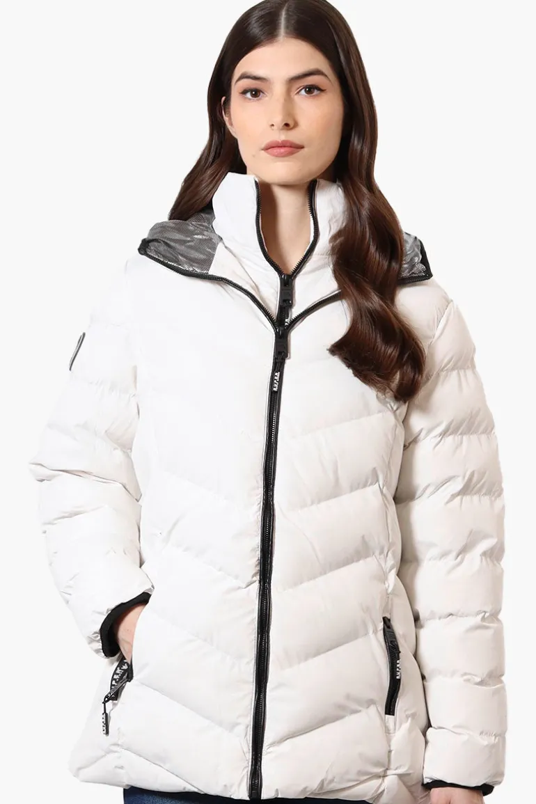 Super Triple Goose Heat Retention Lining Bomber Jacket - White