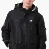 Super Triple Goose Heat Retention Lining Bomber Jacket - Black