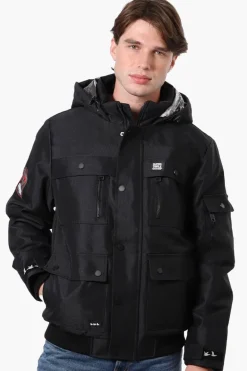Super Triple Goose Heat Retention Lining Bomber Jacket - Black