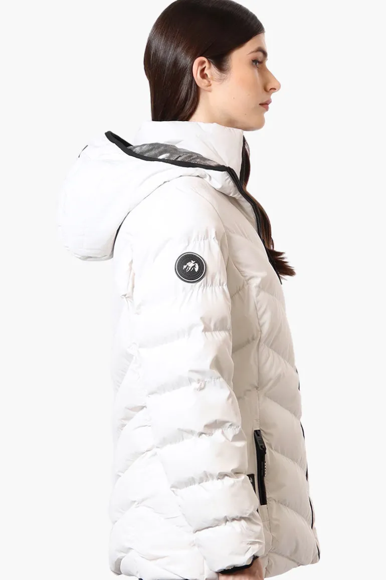 Super Triple Goose Heat Retention Lining Bomber Jacket - White