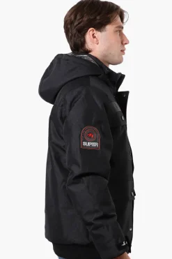 Super Triple Goose Heat Retention Lining Bomber Jacket - Black