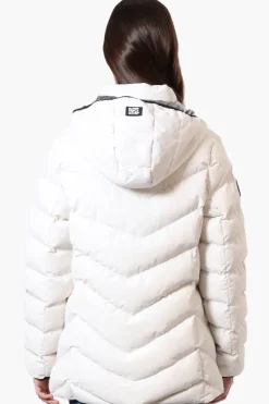 Super Triple Goose Heat Retention Lining Bomber Jacket - White