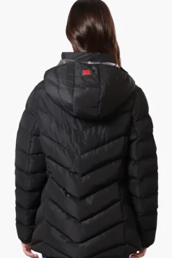 Super Triple Goose Heat Retention Lining Bomber Jacket - Black
