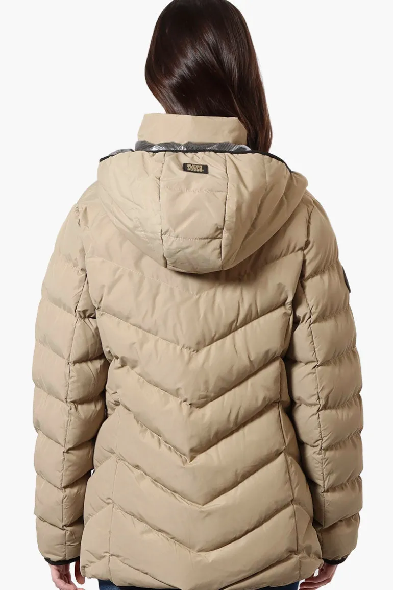 Super Triple Goose Heat Retention Lining Bomber Jacket - Beige
